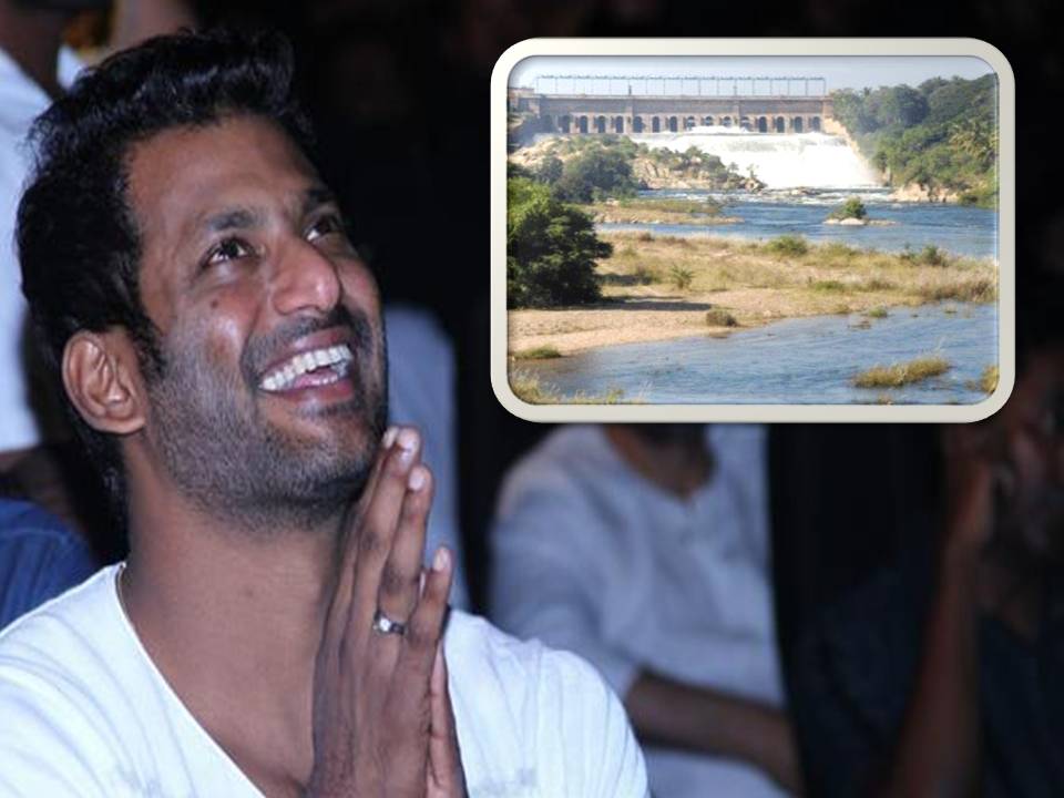 தமிழகத்துக்கு தண்ணீர்! – கர்நாடக அமைச்சருக்கு விஷால் நன்றி கடிதம்