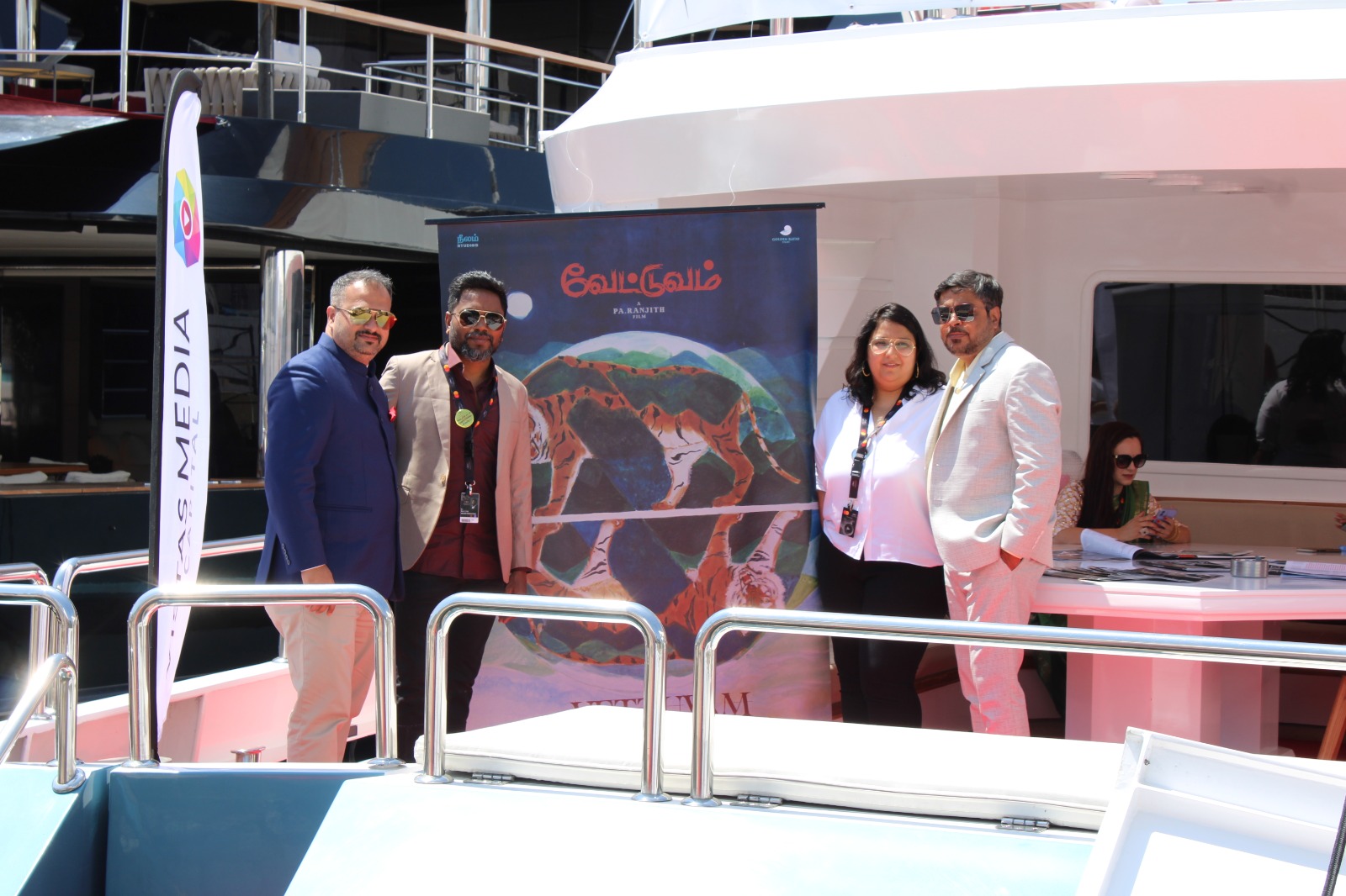 கான்ஸ் படவிழாவில் வெளியிடப்பட்ட பா.இரஞ்சித்தின் ”வேட்டுவம்” படத்தின் பர்ஸ்ட் லுக் போஸ்டர்