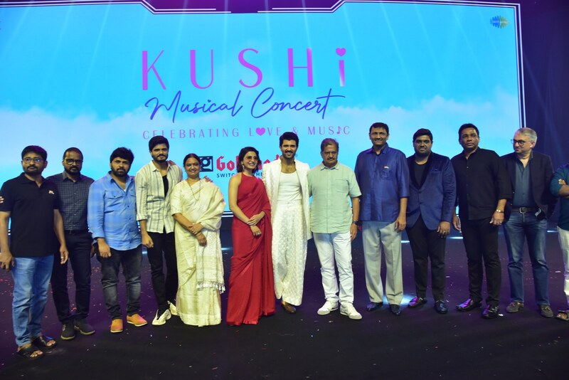 விஜய் தேவரகொண்டா மற்றும் சமந்தாவின் நடனத்தால் குஷியான ‘குஷி’ படத்தின் இசை நிகழ்ச்சி!