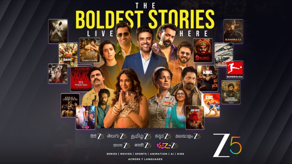 ஏழு மொழிகளில் மிகப்பெரிய மல்டிலிங்குவல் படைப்புகளின் பட்டியலை வெளியிட்ட ZEE5